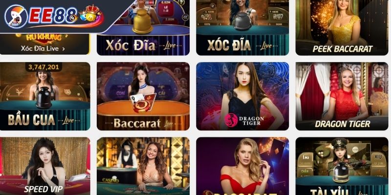 Môi trường Casino Online EE88 bình đẳng